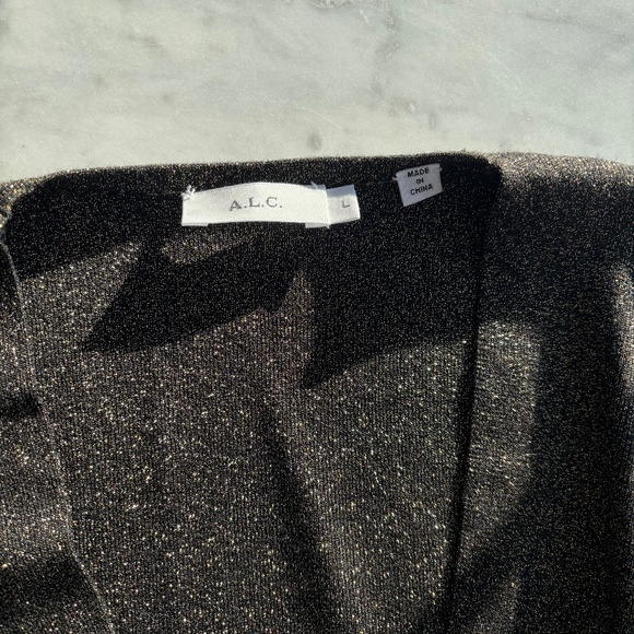 ALC Morrow Metallic Asymmetrical Dress - Picture 7 of 8